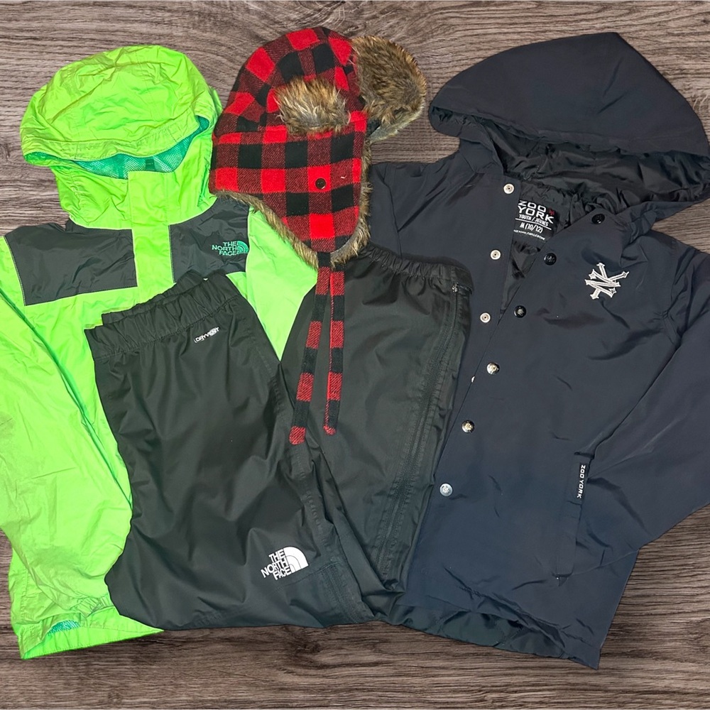 Boys Medium Outerwear Bundle - Zoo York & The North Face